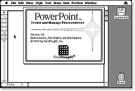 Forethought PowerPoint 1.0 About Box